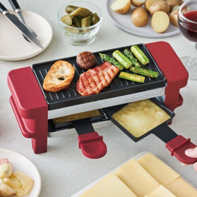 Combined Raclette Melter and Fondue Maker