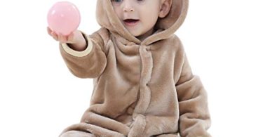 chinatera Baby Boys Girls Hoodies Romper Outfit Onesies Cute Bear Style Pajamas