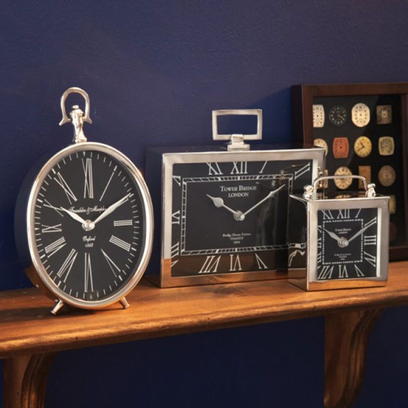 Two’s Company “Greenwich” Desk Clocks