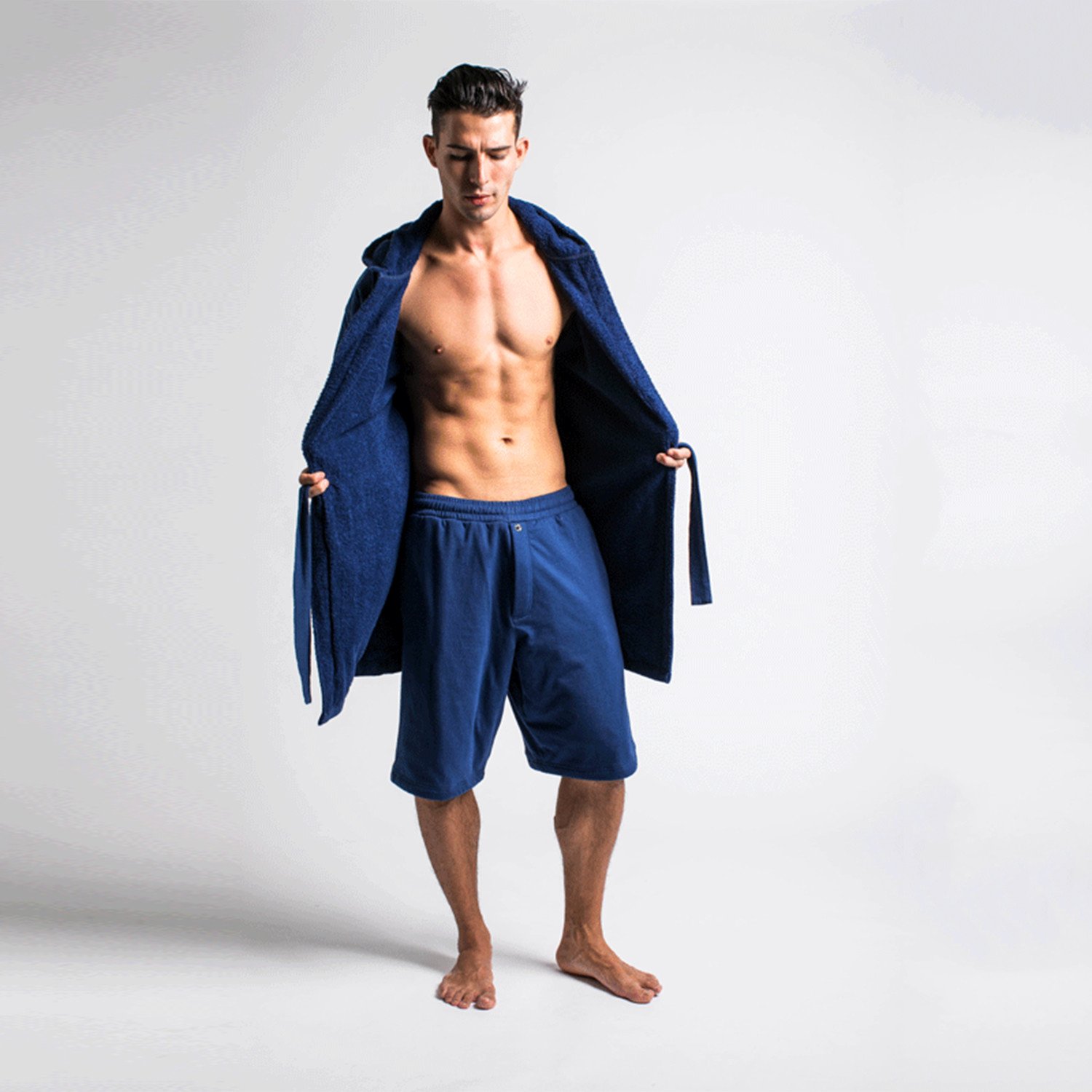 DudeRobe Luxury Towel Lined Hooded Bathrobe