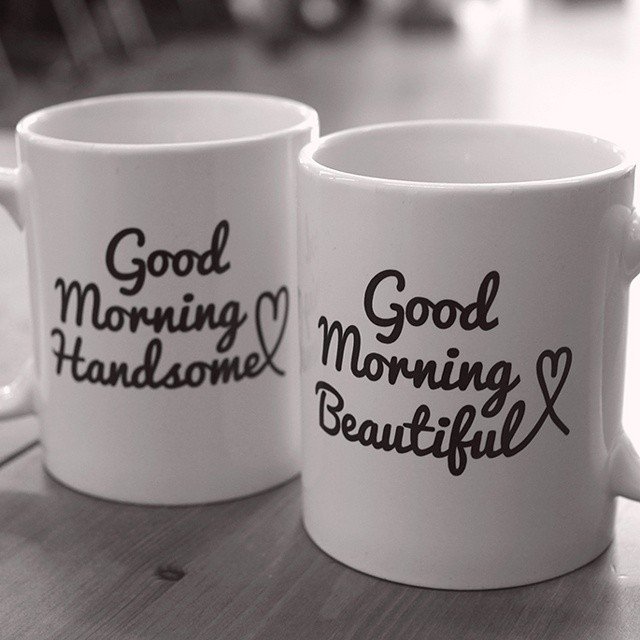 Good Morning His & Hers Mug Set