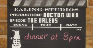 Dr Who Black Board