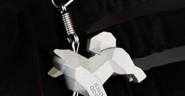 Handcrafted Stainless Steel Samoyed Keychain