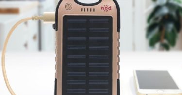 Rose Gold Beam Bank Solar Power Charger