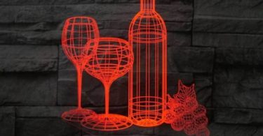 Wine 3D Illusion Lamp