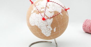 Suck UK Cork Globe-Pinpoint Your Travels, Adventures and Memories