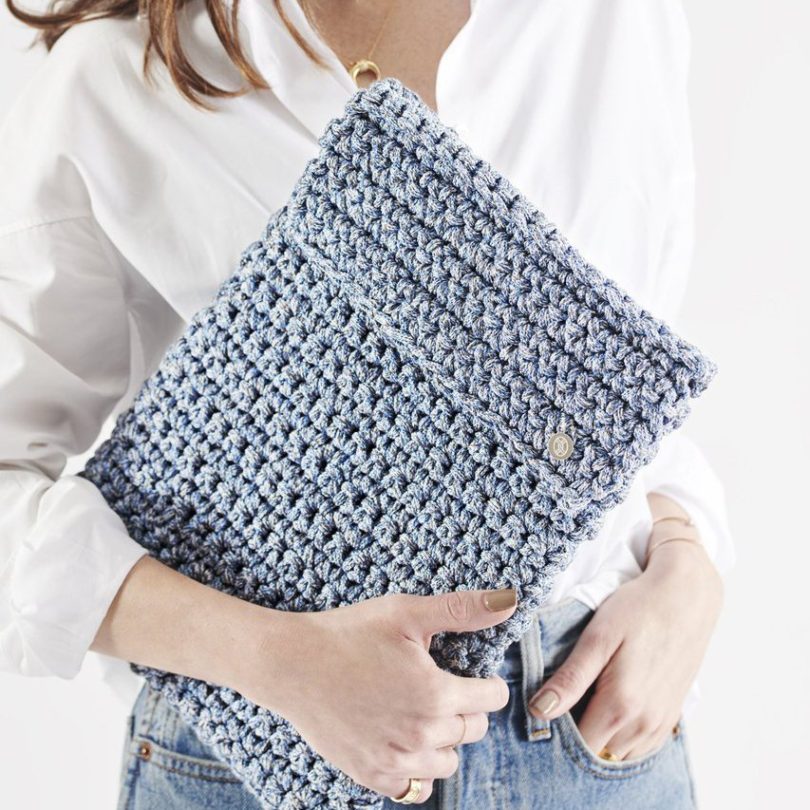 Blue Jeans Laptop Slip Crochet Kit