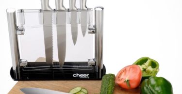 Cheer Collection 6pc Stainless Steel Kitchen Knife Set