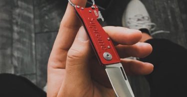 Supreme SOG Keytron Folding Knife Red