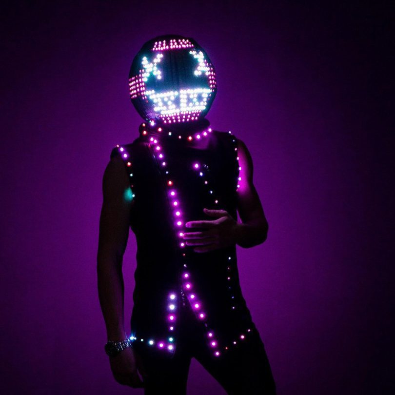 LED Screen Helmet