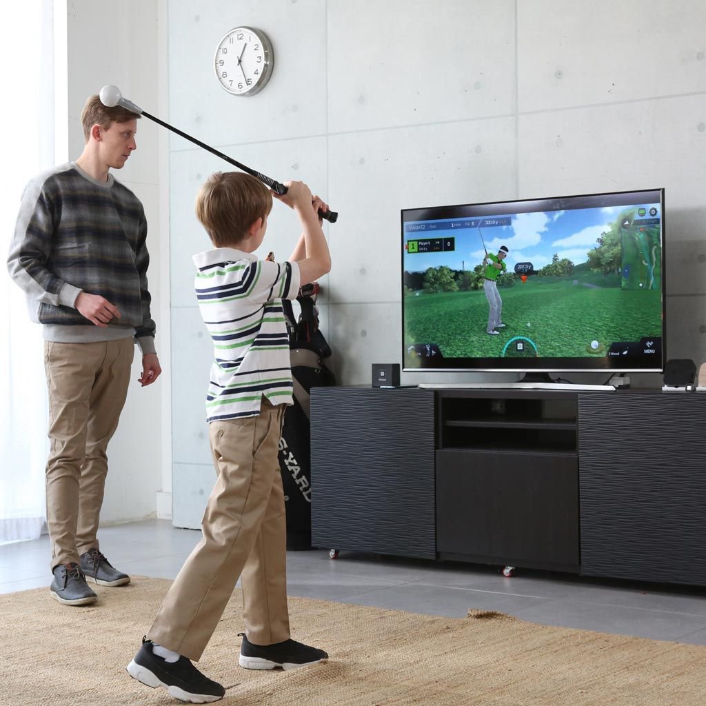 PhiGolf Mobile Golf Simulator with Swing Stick