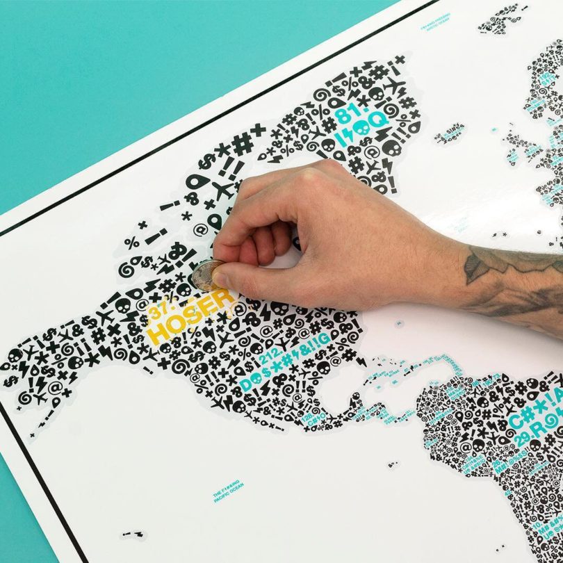 Scratch Map Of The F*#?ing World