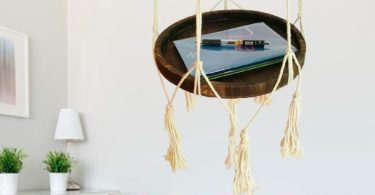 Okasi Shelf Hanging Planter with Decorative Beads