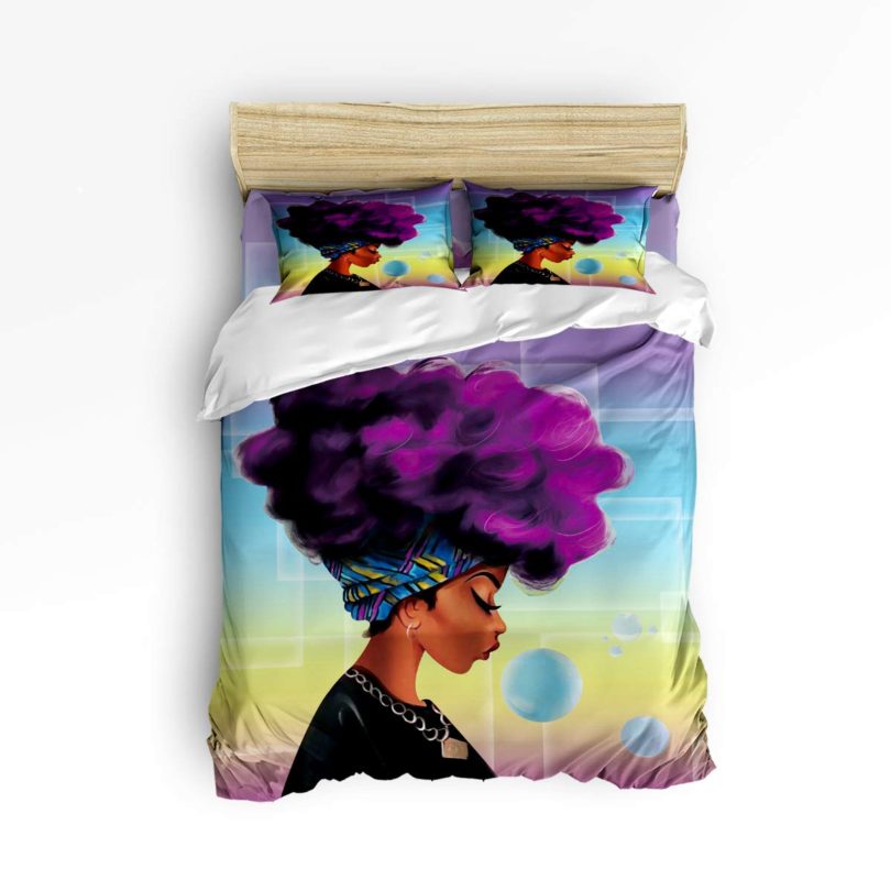 Fandim Fly Bedding Set Queen Size Traditional African