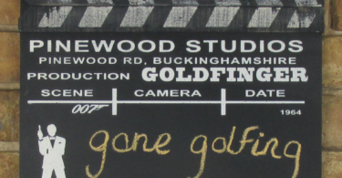 James Bond Goldfinger Black Board