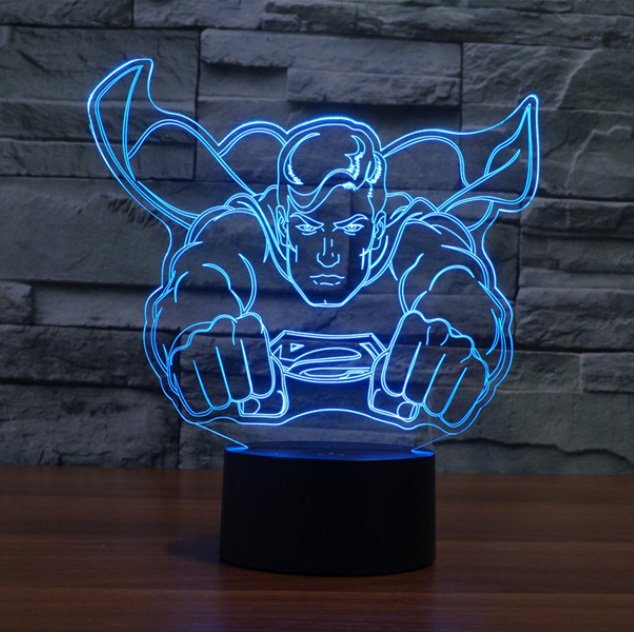 Superman 3D Illusion Lamp