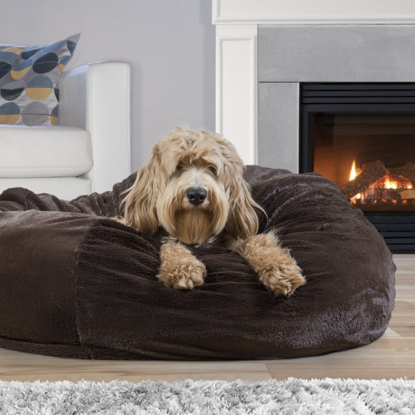 FurHaven Round Plush Ball Pet Bed