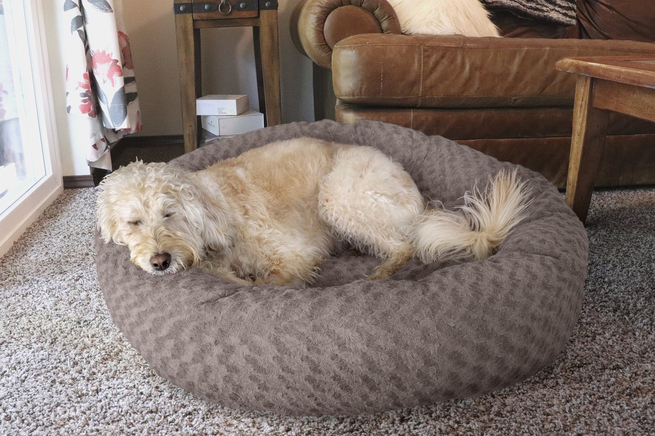 plush donut bed