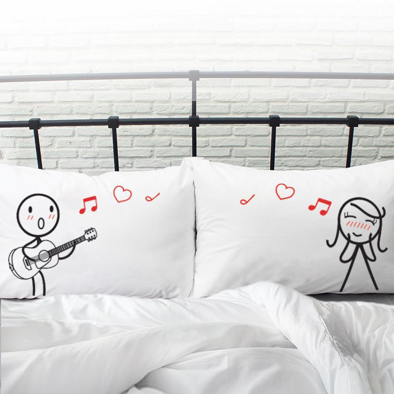 Love Me Tender His & Hers Pillowcases