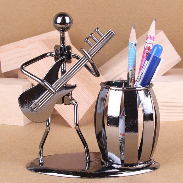 Musician Iron Man Creative Crafts Pen & Pencil Holder