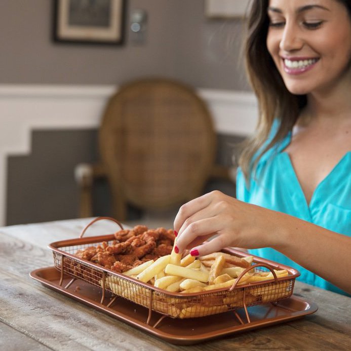 Non Stick Copper Crisper Tray