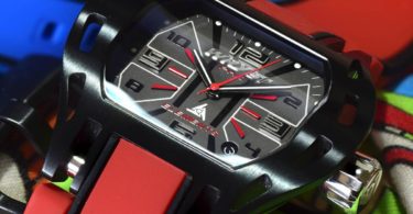 Wryst Elements PH6 Swiss Sports Watch in Black & Red