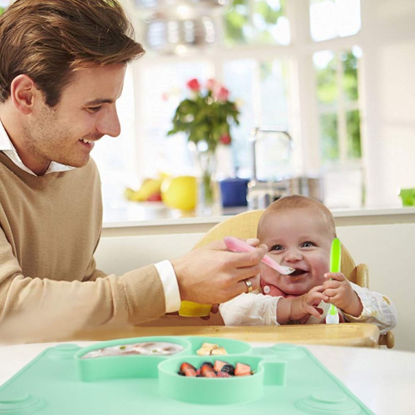 Baby Placemat with Baby Spoons