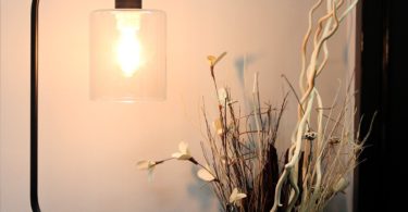 Simple Designs Home LD1036-BLK Industrial Iron Desk Lantern Lamp