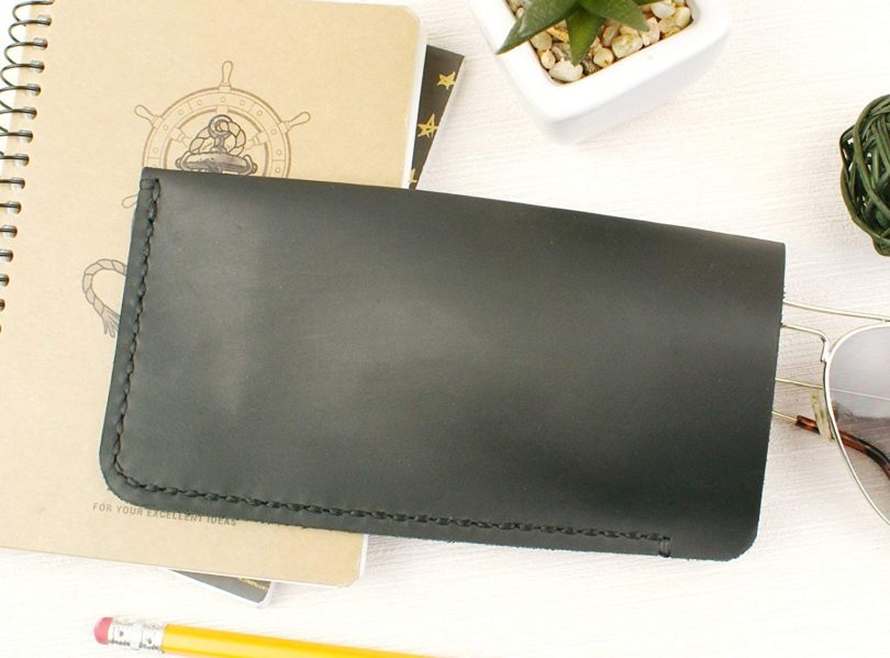 Soft Eyeglass Case Real Crazy Horse Leather