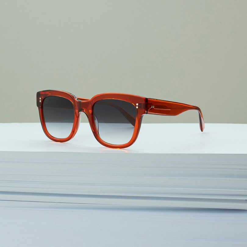 Ali Mac Transparent Rust Sunglasses