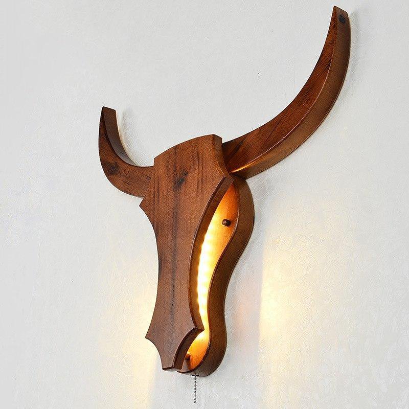 Nordic Style Bull Head Lamp
