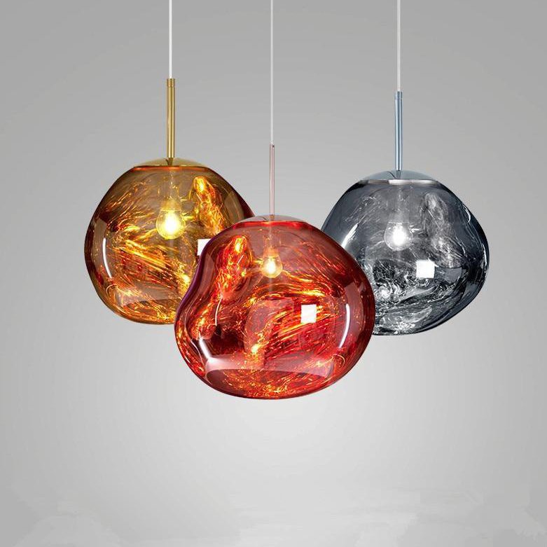 Modern Glass Island Pendant Lighting Fixtures Lava