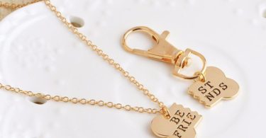 Best Friends Charm Necklace & Keychain