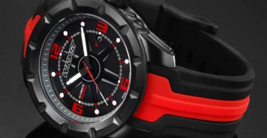 Wryst Ultimate ES60 Black/Red Swiss Sports Watch