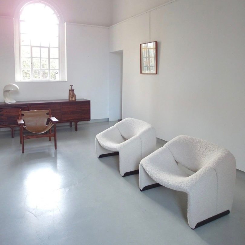 Dutch Woolen Groovy Chairs by Pierre Paulin for Artifort