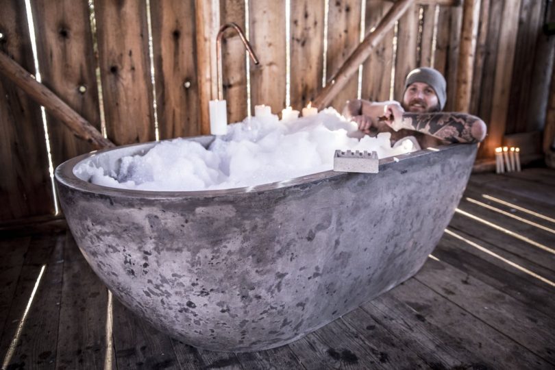 Concrete Bathtub