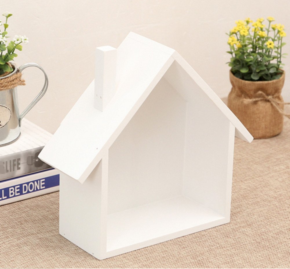 Skyseen 1PCS House-Shaped Wall Mounted & Tabletop Multipurpose Storage Box