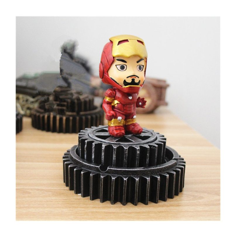 HEYFAIR Creative Iron Man Home Cigarette Ashtray Home Decoration