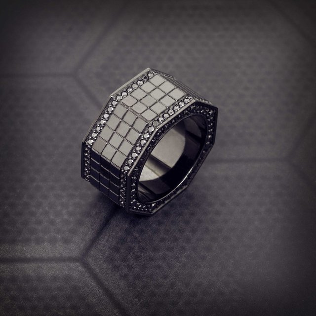 Octagon Grid Ring by Jason of Beverly Hills