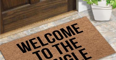 MsMr Door Mat Entrance Floor Mat Welcome to The Jungle Designed Funny Indoor Outdoor Doormat Non-Woven Fabric