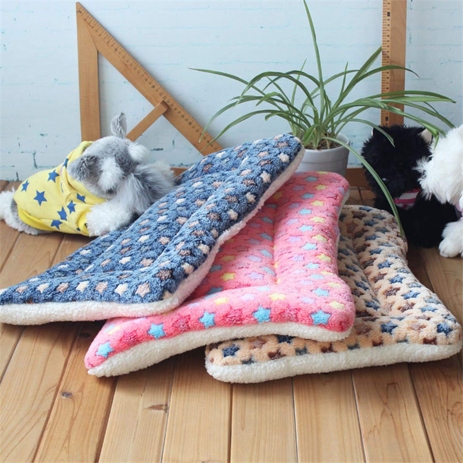 cola-site Winter Warm Dog Bed Soft Fleece Pet Blanket Cat
