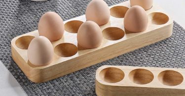 Rectangular Wood Egg Storage Tray