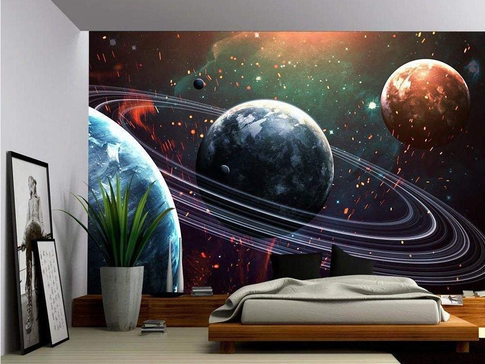 wall26 – Universe Scene with Planets