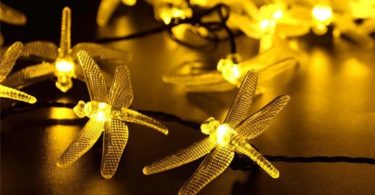 Solar Powered Dragonfly LED Light String