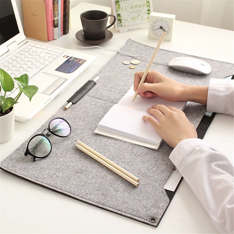 Locking Edge Felt Desk Mat