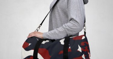 Homefront Girl Signature Red, White and Blue Camo Duffle Bag