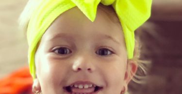 Neon Yellow Head Wrap for Babies/Toddlers by Simplybow