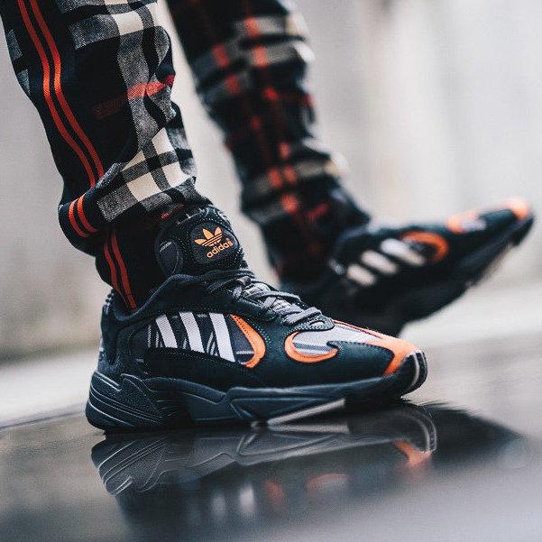 Adidas Yung-1 Orange Plaid