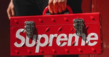 Supreme Diamond Plate Tool Box Red