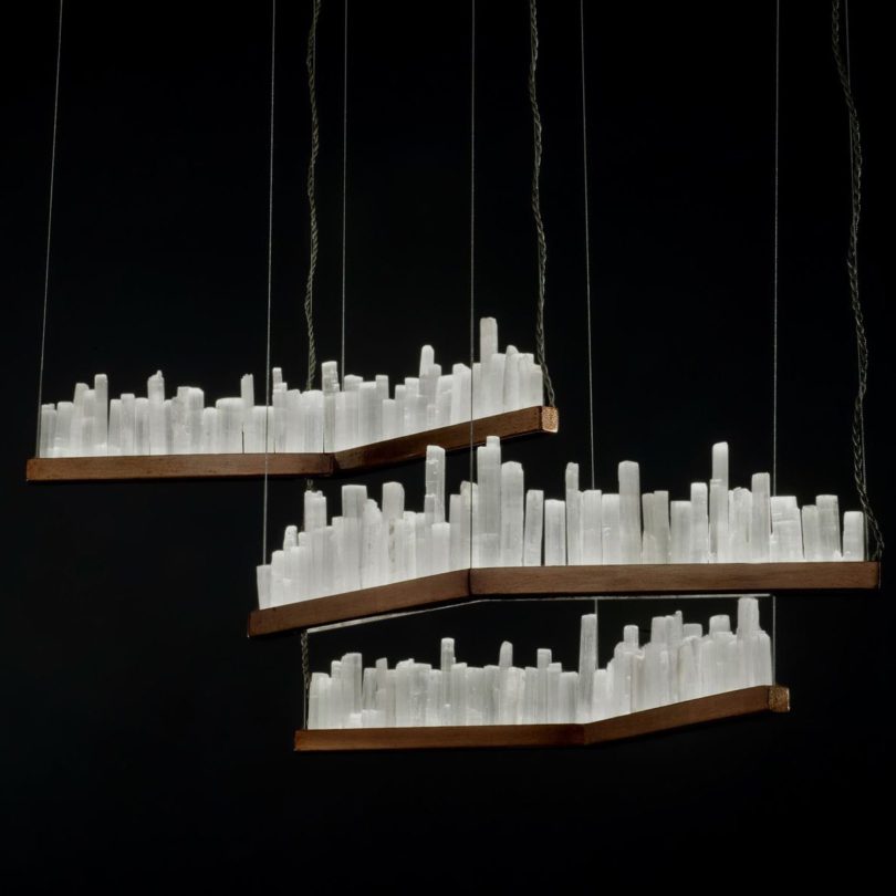 Skykine White Quartz Pendant Lamps by Waldir Junior, Set of 3